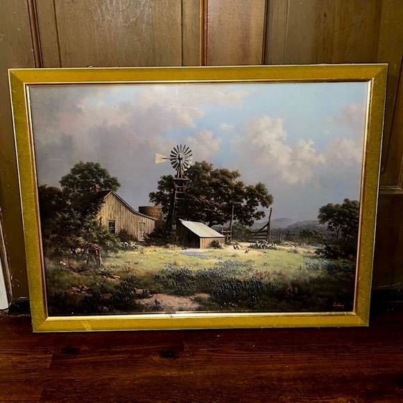 Other - Vintage Windberg Rustic Farm Landscape Art